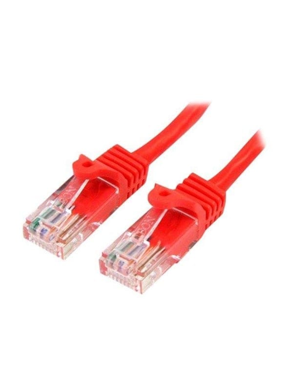 StarTech.com Snagless Cat 5e UTP Patch Cable - Rot - 3m