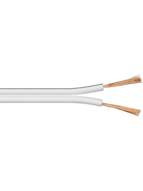 Pro Lautsprecher Kabel 0.5mm Weiß - 50m