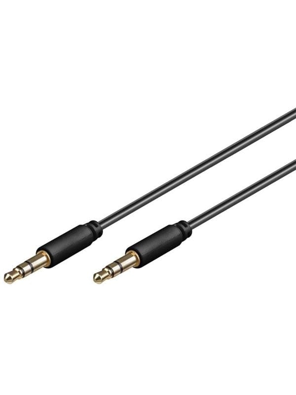 Pro MiniJack 3.5mm Slim - Schwarz - 1m