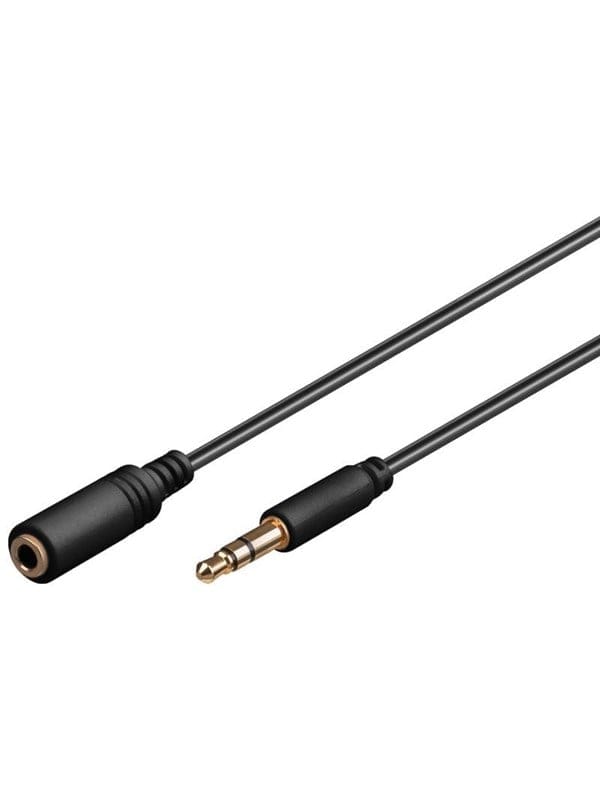 Pro MiniJack 3.5mm Ext. - Schwarz - 0.5m