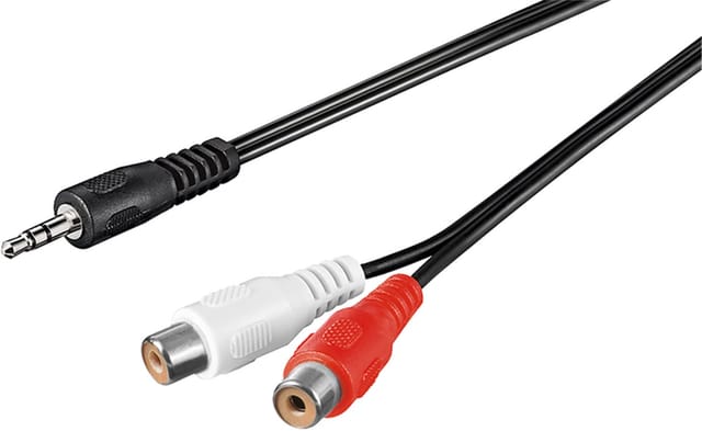 Pro MiniJack (M) - 2xRCA (F) - 1.5m