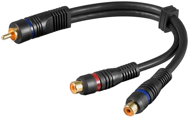 Pro RCA adapter RCA M - 2xRCA F