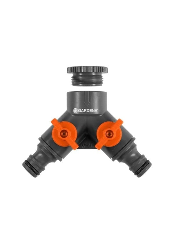 Gardena Twin-Tap Connector 26,5 mm (G 3/4") / 21 mm (G 1/2")