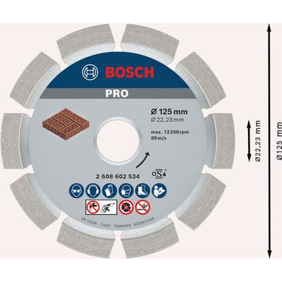 Bosch DIAMANTSKIVE 125X6MM TIL FUGEFRÆSNING