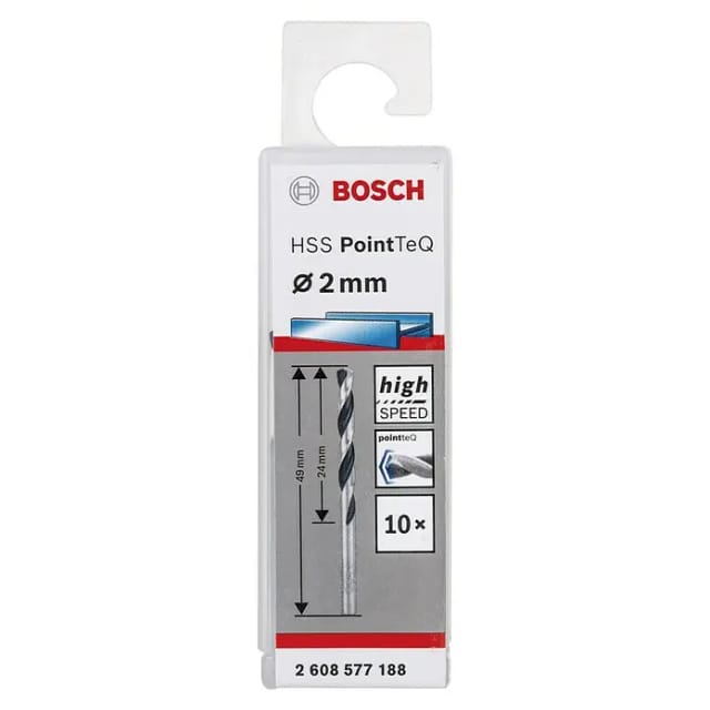 Bosch METALBOR POINTTEC HSS-R 2.0MM 10STK