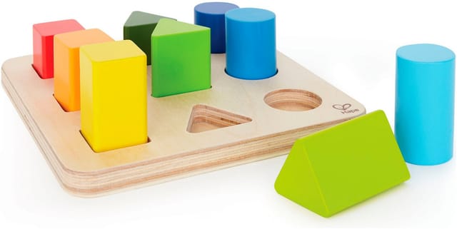 Hape Wooden Sorting Shelf Forms