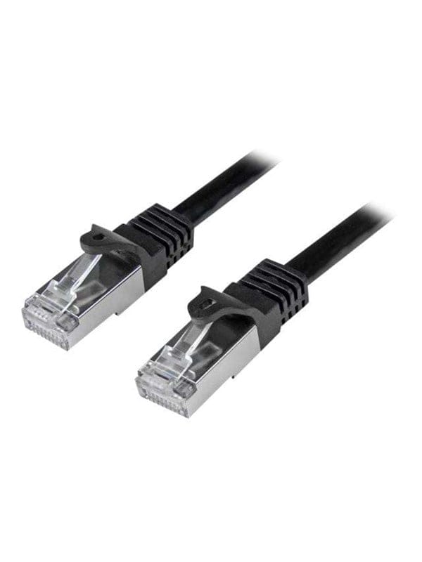 StarTech.com 0.5m Black Cat6 / Cat 6 Shielded (SFTP) Patch Cable 0.5 m - patchkabel - 50 cm - sort - Schwarz - 0.5m