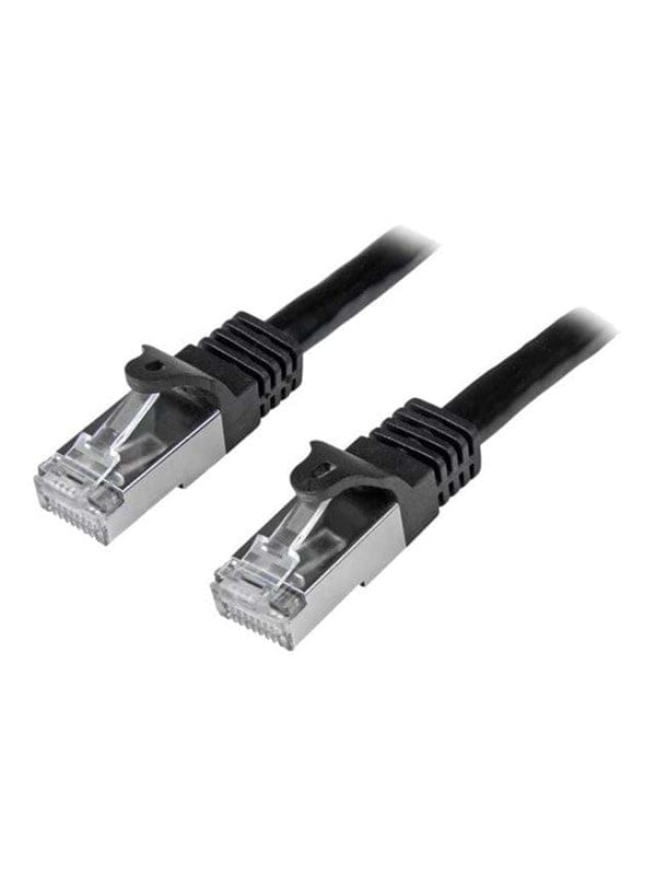 StarTech.com 2m Black Cat6 / Cat 6 Shielded (SFTP) Patch Cable 2 m - patchkabel - 2 m - sort - Schwarz - 2m
