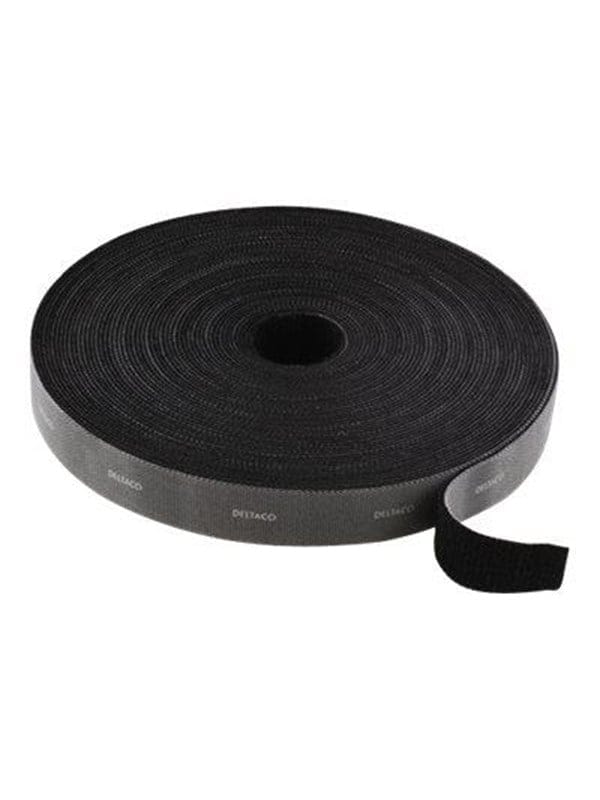 Deltaco Velcrobånd - 5m - Black