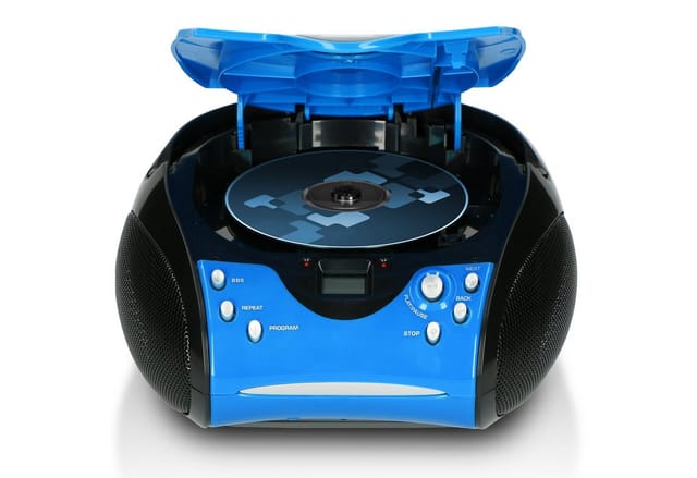 Lenco SCD-24 portable FM radio/CD player - Blue/Black - FM - Stereo - Blau