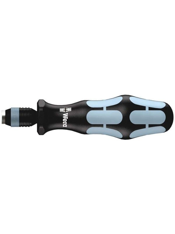 Wera 3816 R Bits-Handhalter mit Rapidaptor Schnellwechselfutter, Edelstahl, 1/4 Zoll x 119 mm