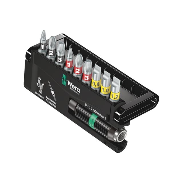 Wera Bit-Sortiment, Bit-Check 10 BiTorsion 1, 10-teilig