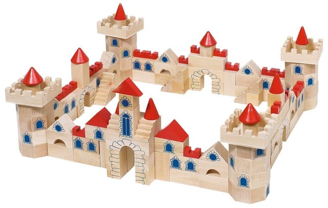 Goki Wooden Building Blocks Castle