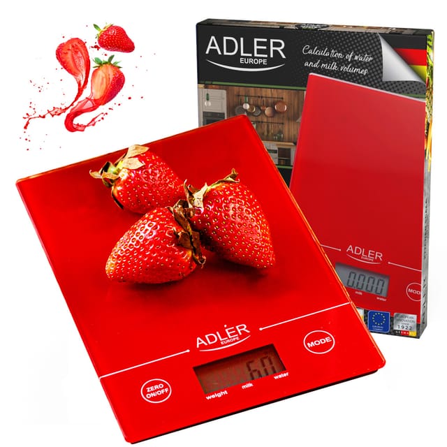 Adler Küchenwaagen AD 3138 Red
