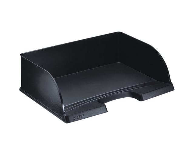 Leitz Plus Briefkorb, Querformat Jumbo Schwarz