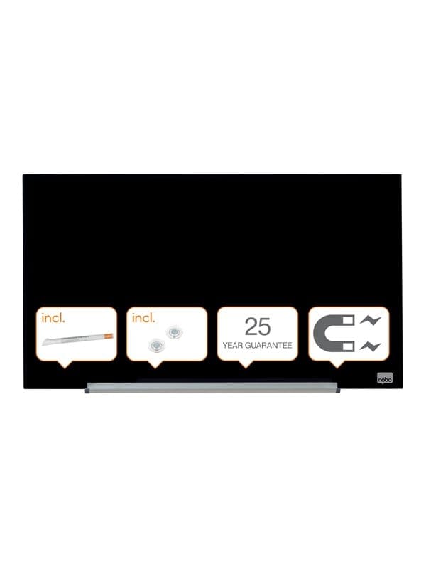Nobo Impression Pro Whiteboard Glas Widescreen 31" Schwarz