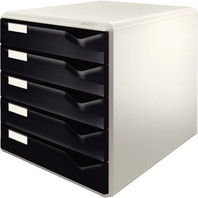 Leitz Postset mit Schubladen Schwarz