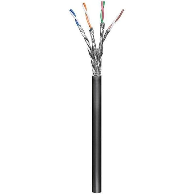 Pro LAN CAT 6 SFTP Outdoor Network Cable 100m - Schwarz - 100m