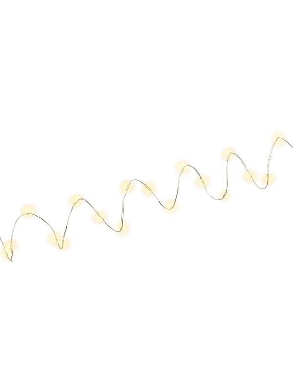 Pro Silver wire light chain with 20 LEDs incl. timer