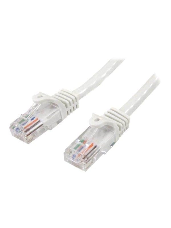 StarTech.com 10m White Cat5e / Cat 5 Snagless Ethernet Patch Cable 10 m - patch cable - 10 m - white - Weiß - 10m