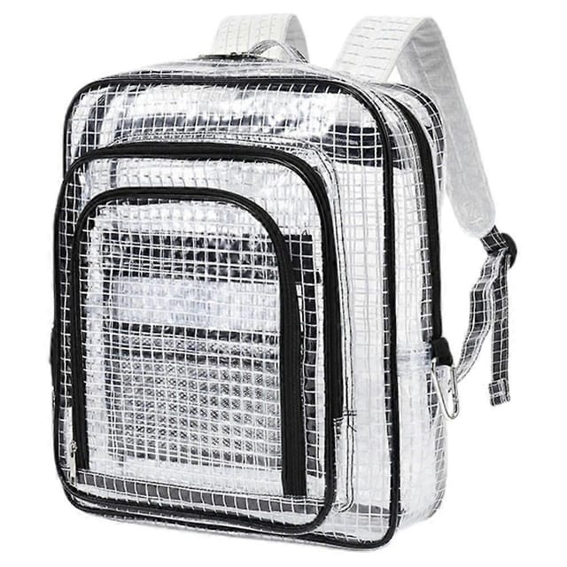 Esd-antistatischer, Transparenter Pvc-rucksack Mit Integrierter Pvc-werkzeugtasche Für Reinräume, Ideal Zur Aufbewahrung Von Computerwerkzeugen In Einer Kontrollierten Umgebung.