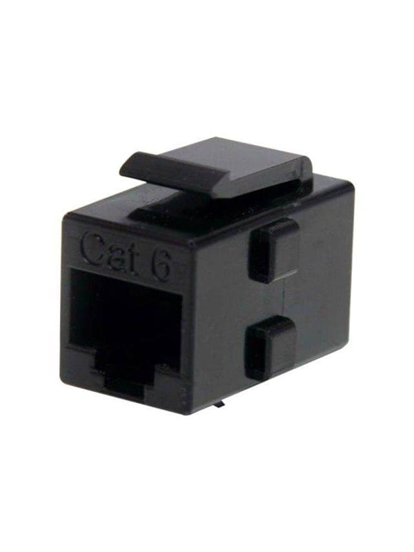 StarTech.com Cat 6 RJ45 Keystone Jack Network Coupler - F/F - network coupler - black - Schwarz