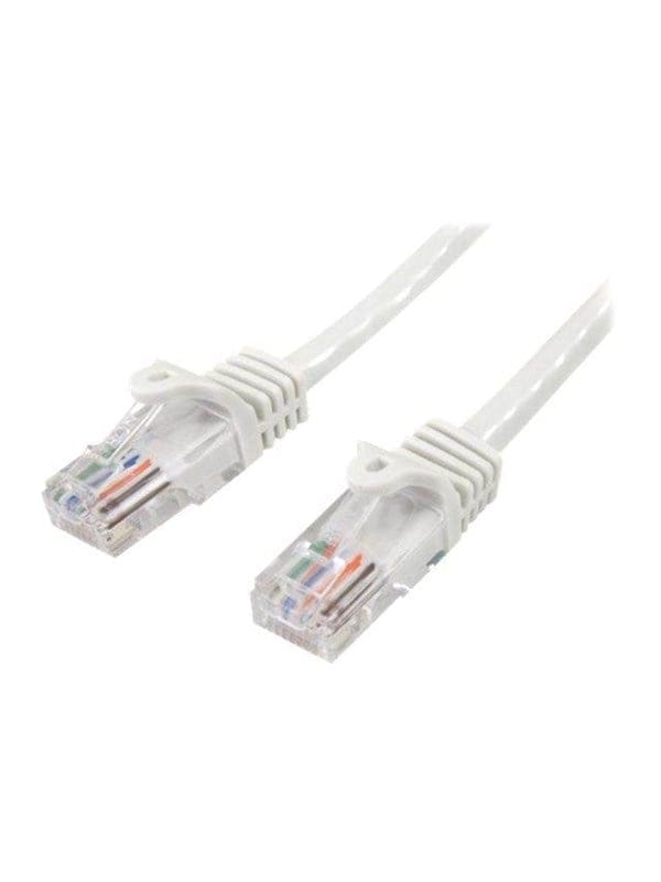 StarTech.com 7m White Cat5e / Cat 5 Snagless Ethernet Patch Cable 7 m - patch cable - 7 m - white - Weiß - 7m