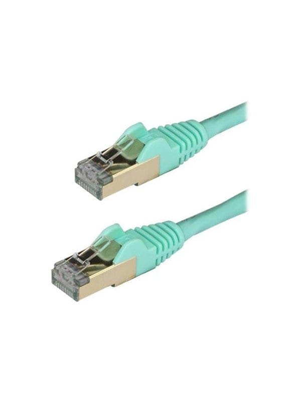 StarTech.com 0.5m Aqua Cat6a / Cat 6a Shielded Ethernet Patch Cable 0.5 m - patch cable - 50 cm - aqua - 0.5m