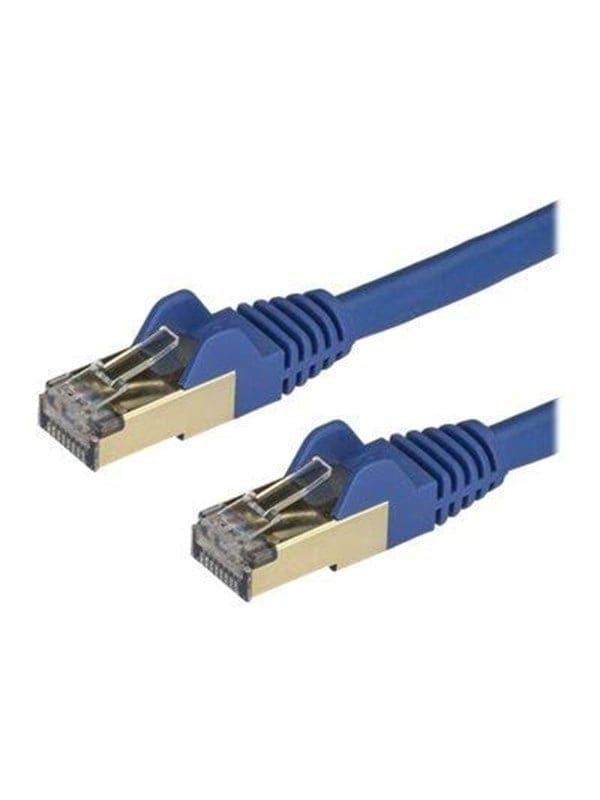StarTech.com 0.5m Blue Cat6a / Cat 6a Shielded Ethernet Patch Cable 0.5 m - patch cable - 50 cm - blue - Blau - 0.5m