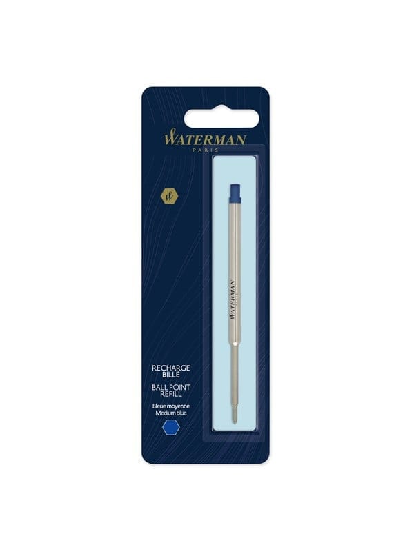 Waterman Ersatzmine für Kugelschreiber | mittlere Spitze | Blaue Tinte | 1 Stück