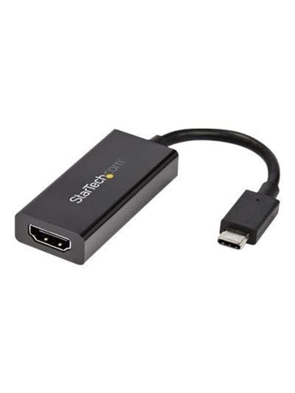StarTech.com USB-C to HDMI Adapter - HDR 40K 60Hz - USB C to HDMI Converter - external video adapter - MegaChips MCDP2900 - black