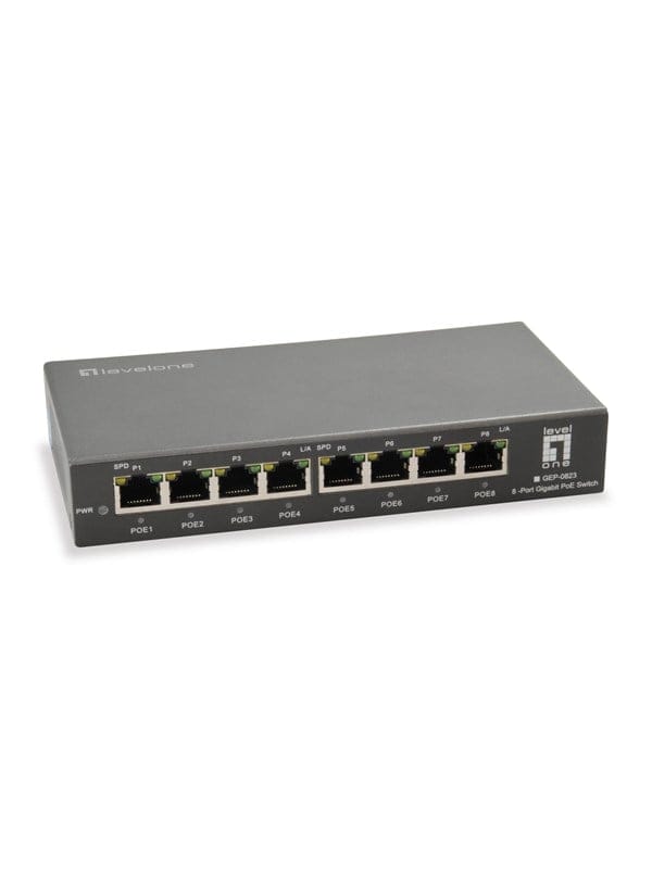 LevelOne GEP-0823 8-Port Gigabit PoE Switch (120W)