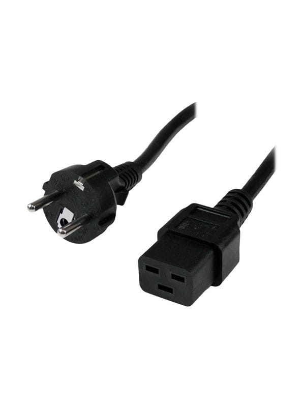 StarTech.com Power Cord Schuko CEE7 to IEC 320 C19 - power cable - 2 m