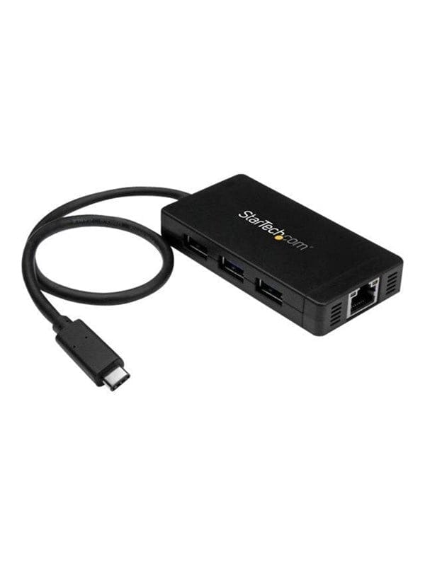 StarTech.com USB 3.0 Hub 3-port with USB-C and GbE USB-Hubs - 3 - Schwarz