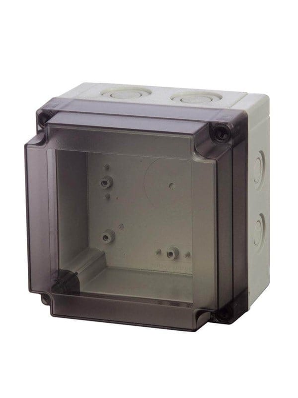 FIBOX Enclosure pc metric smoked transparent cover pcm 125/125 t