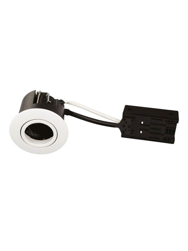 Scan Products Luna quick install 230v gu10 ip44 white round
