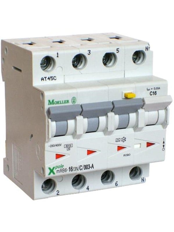 Eaton Mrb6-10/3n/c/003-a - combined residual circuit and miniature