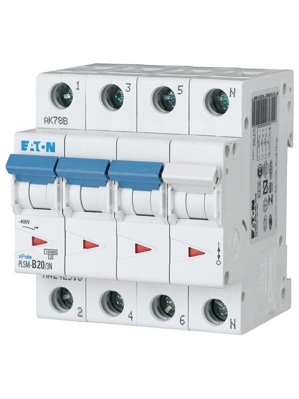 Eaton Plsm-c20/3n-mw - miniature circuit breaker mcb