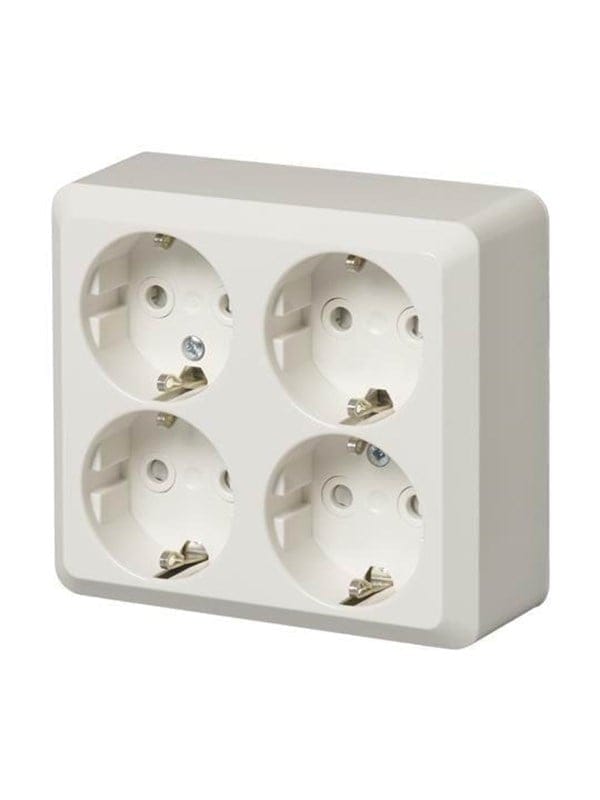 ABB Socket outlet schuko 4-g screwless term