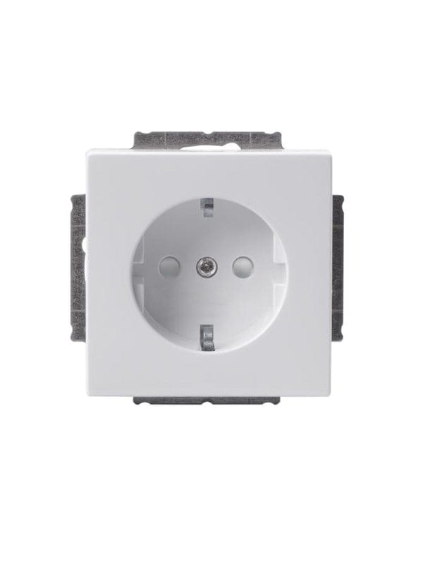 ABB Socket outlet schuko 1-g ip21 white