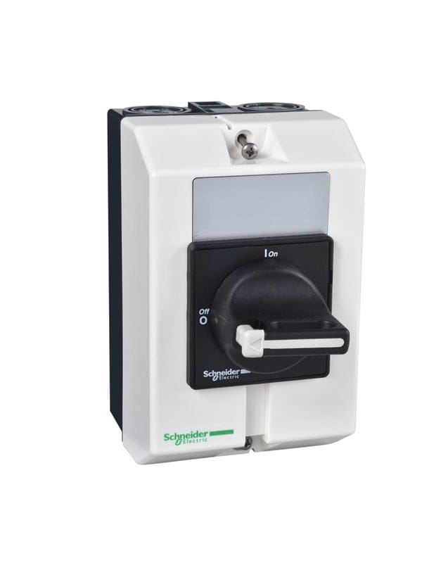 Schneider Electric 16a main switch in enclos