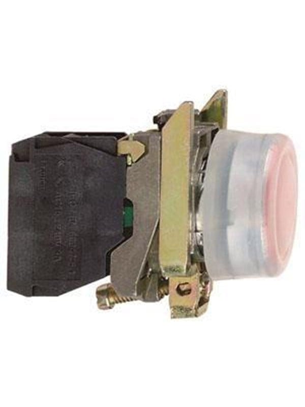 Schneider Electric Harmony push button complete with spring return in red and t