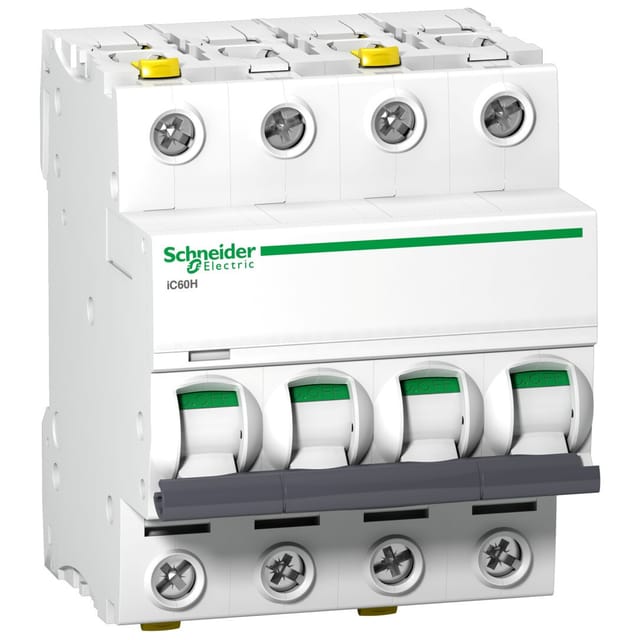 Schneider Electric Acti9 ic60h 4p 10a c miniature circuit breaker