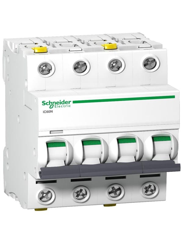 Schneider Electric Acti9 ic60n 4p 2a c miniature circuit breaker