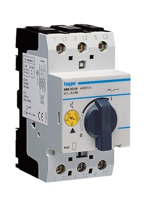 Hager Motor starter 4.0-6.0a