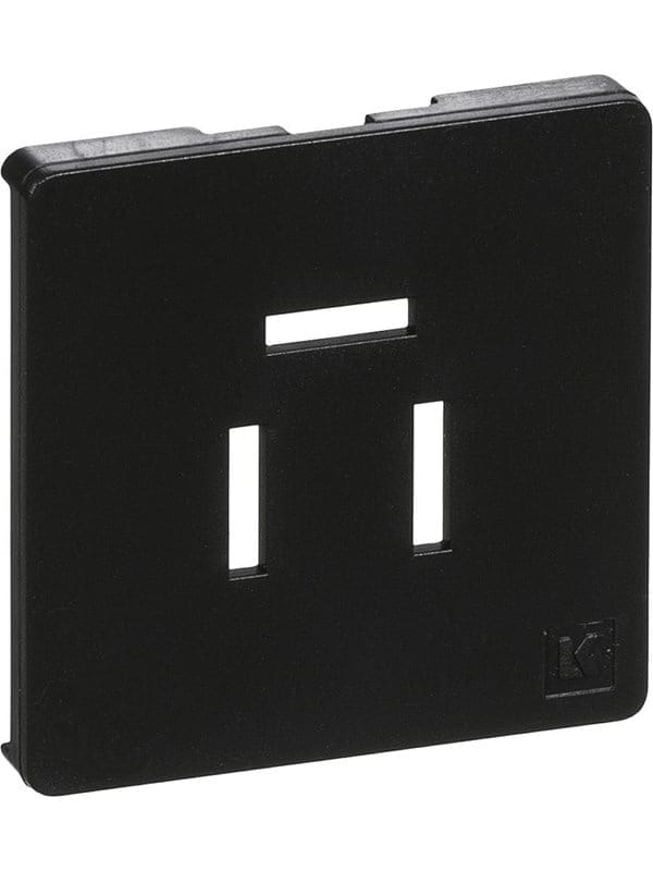 LK fuga cover for telefonoutlet 3-pol 1 modul dark grey