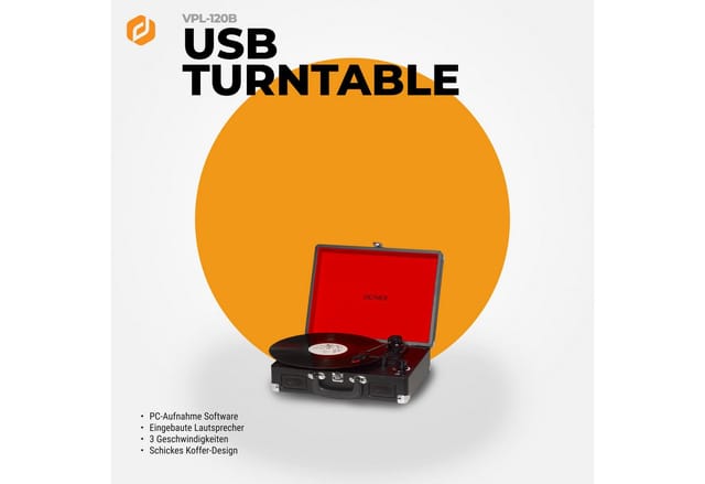 DENVER VPL-120 - turntable - Plattenspieler Schwarz