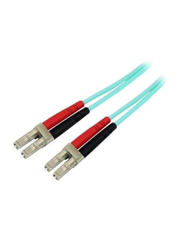 StarTech.com 7m OM3 LC to LC Multimode Duplex Fiber Optic Patch Cable - patch cable - 7 m - aqua - Blau - 7m