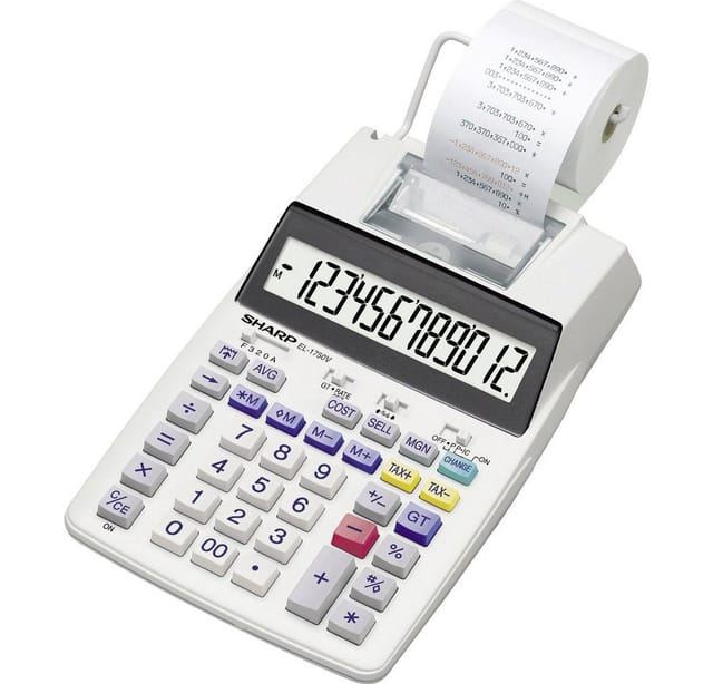 Sharp El-1750V Calculator