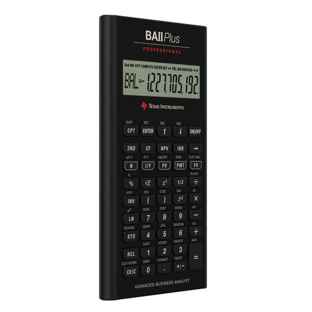 Texas Instruments BAII PLUS PROFESSIONAL - financial calculator